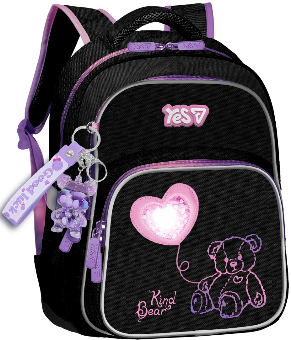 Рюкзак школьный YES S-91M Pink Bear (550499)